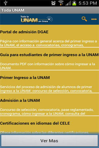 pantalla de entrada